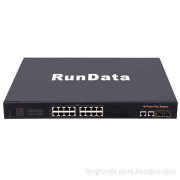 16+4 100Mbps unmanaged PoE switch